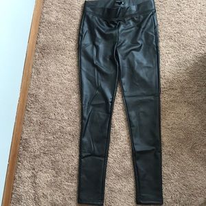Faux leather leggings